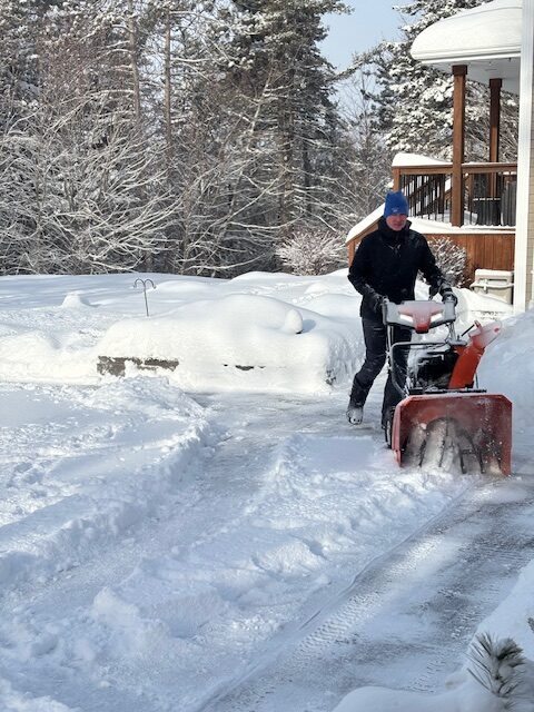Winter in Halifax: Clearing up after the latest snowstorm.